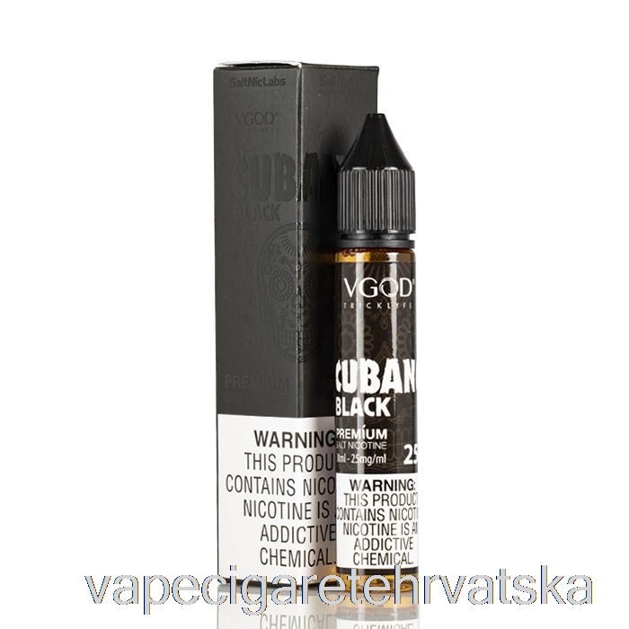 Vape Cigarete Cubano Black - Vgod Saltnic - 30ml 50mg